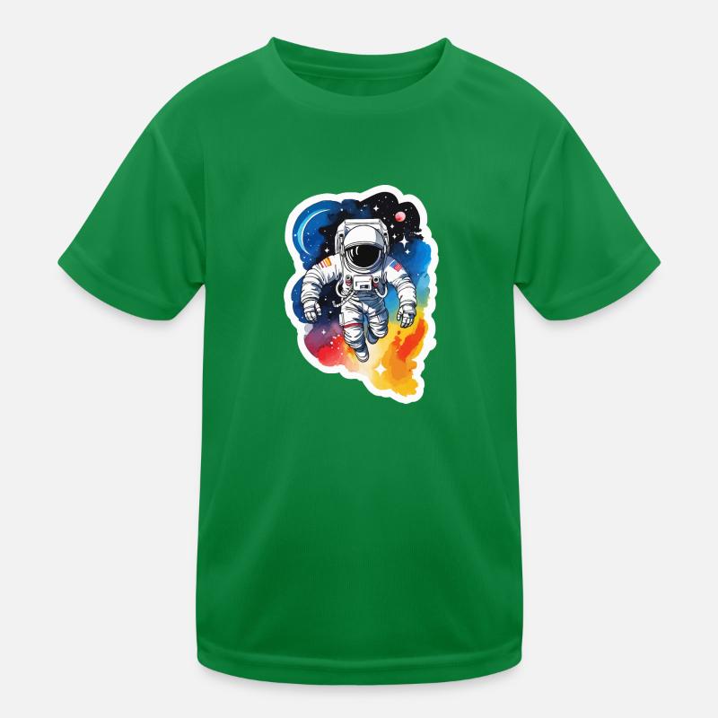 Aquarelle d’astronaute Aquarelle T-shirt sport Enfant