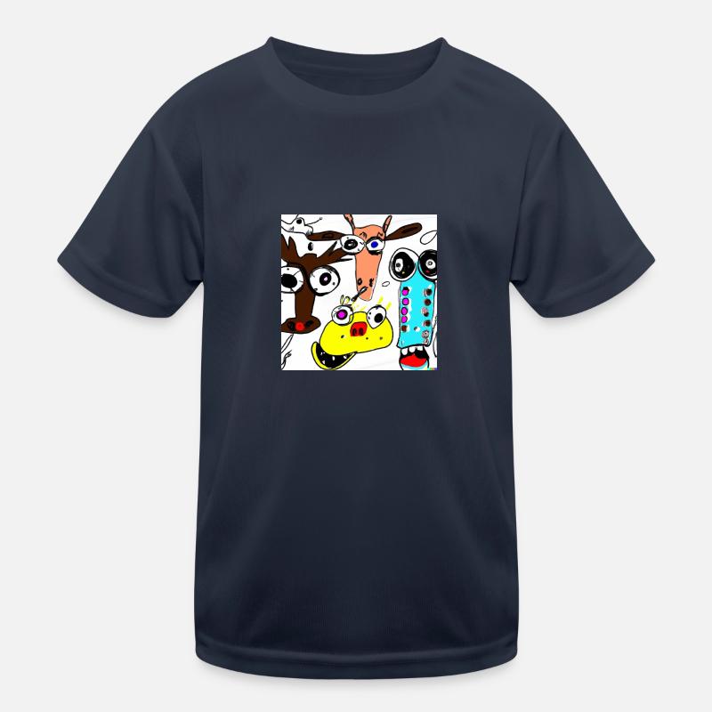 example com - Kinder Funktions-T-Shirt - Navy