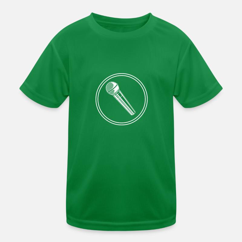 Microphone icon Kids Functional T-Shirt
