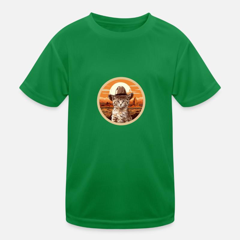 Sheriff's Cat Kids Functional T-Shirt