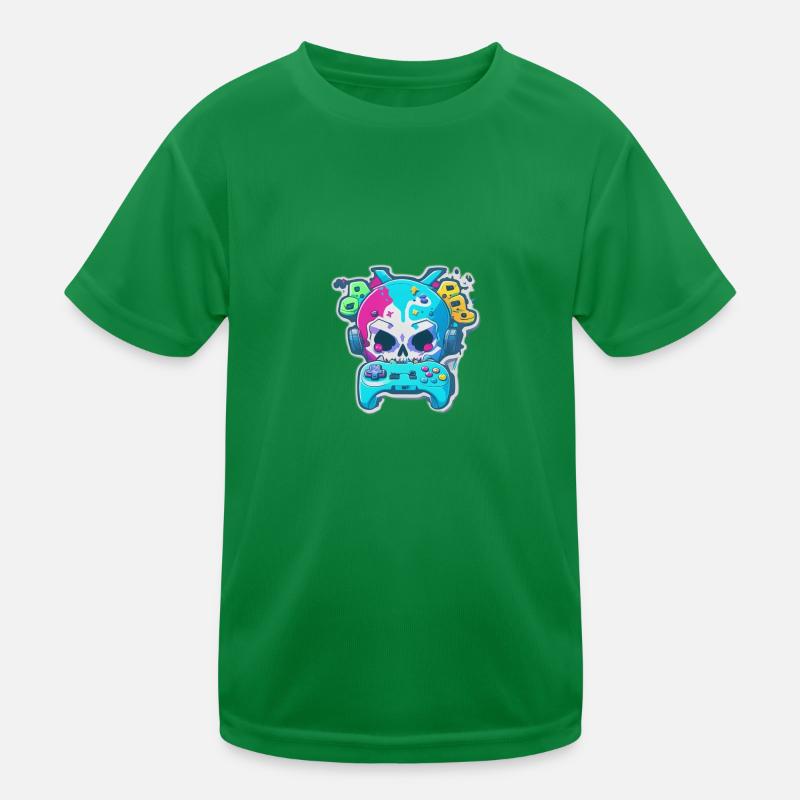 Skullhead Controller Kinder Funktions-T-Shirt