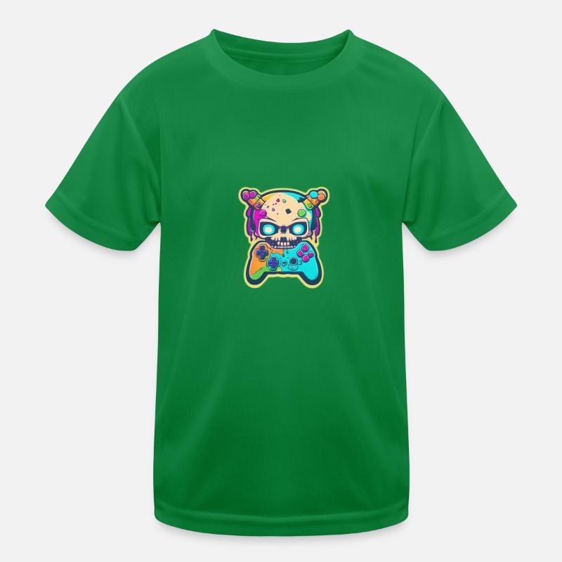 Skullhead Controller Kinder Funktions-T-Shirt