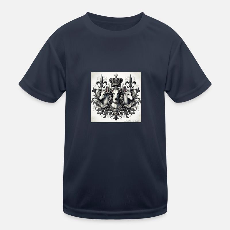Greyhound Crest - Honor - Love - Respect Kids Functional T-Shirt