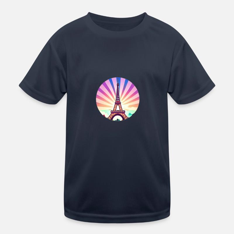 Eiffelturm Kinder Funktions-T-Shirt