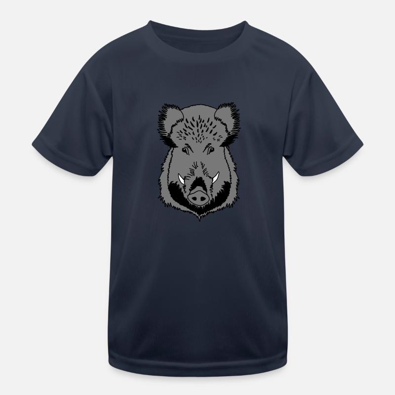 Tête de sanglier T-shirt sport Enfant