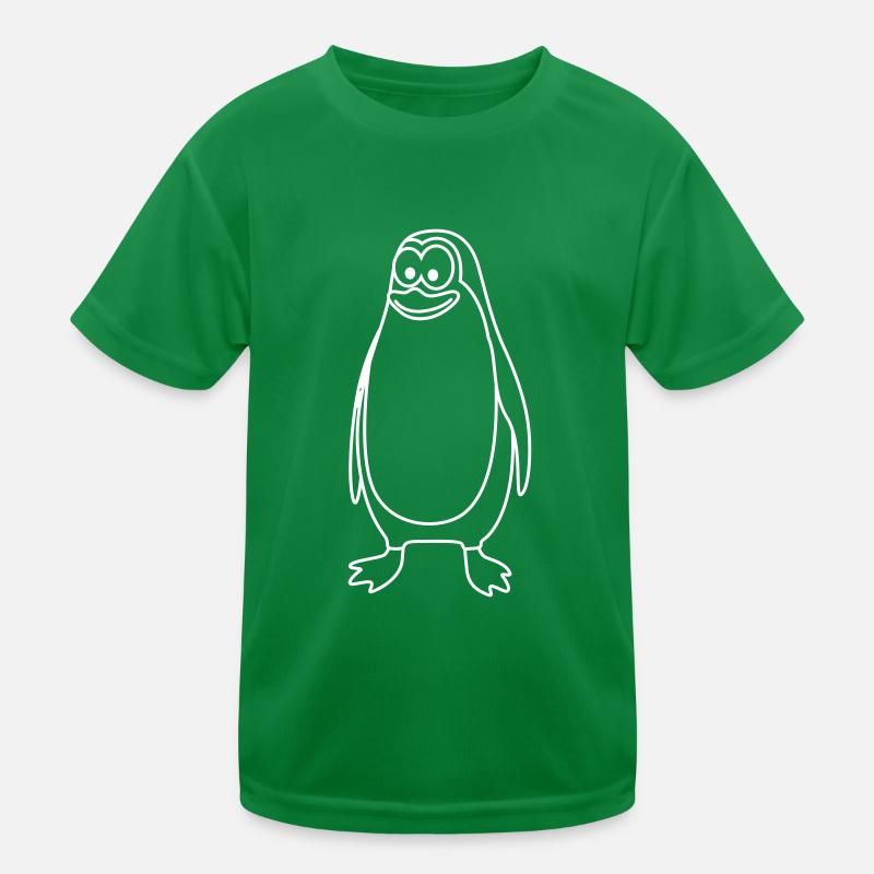 Penguin Comic Animal Kids Functional T-Shirt