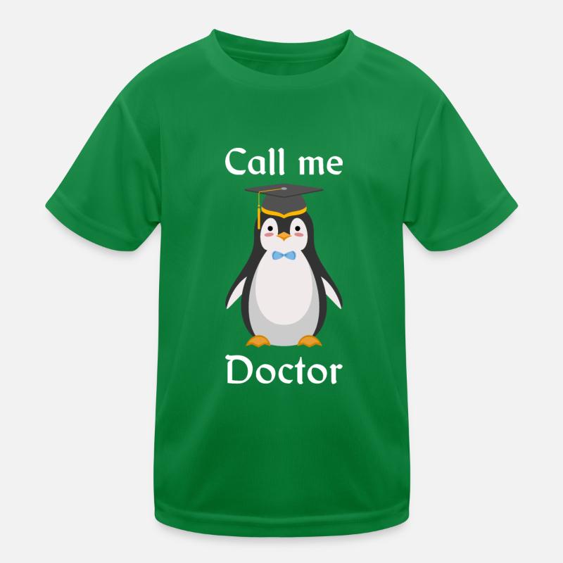 Penguin Doctoral Thesis Degree Kids Functional T-Shirt