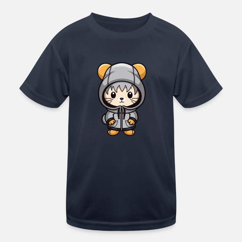 Mouse Winter Comic Kids Functional T-Shirt