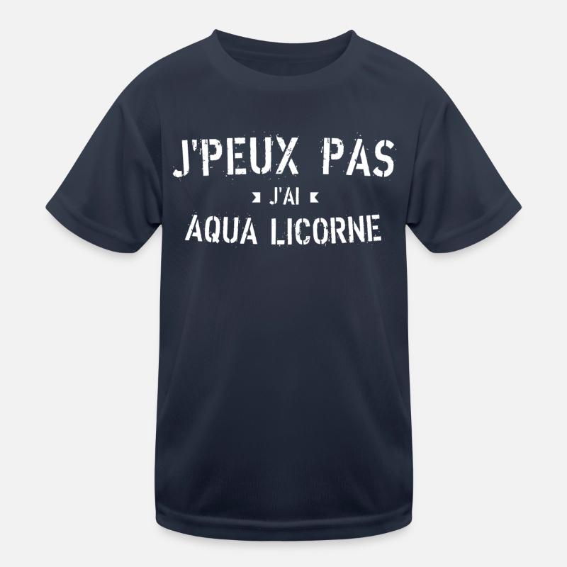 J peux pas j ai Aqua licorne T-shirt sport Enfant