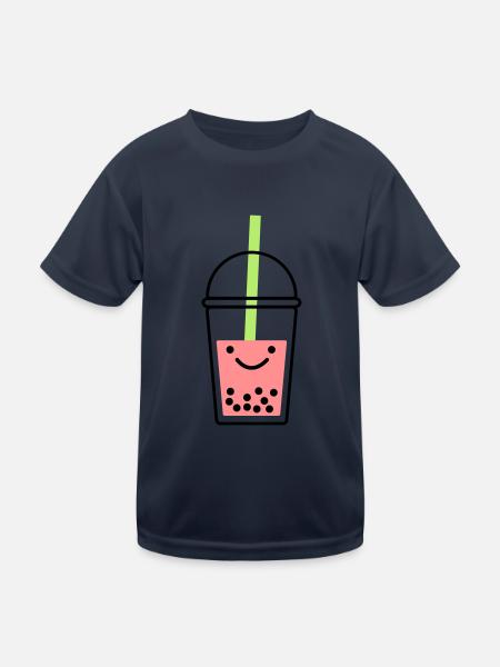 Bubble Tea - T-shirt sport Enfant - bleu marine - Devant