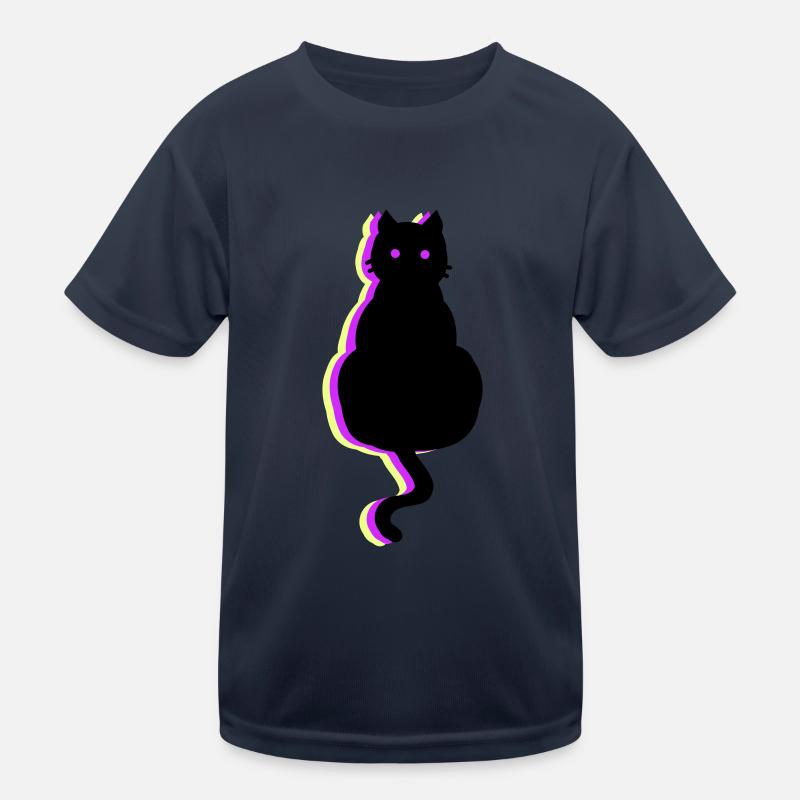 Rose chat brillant T-shirt sport Enfant