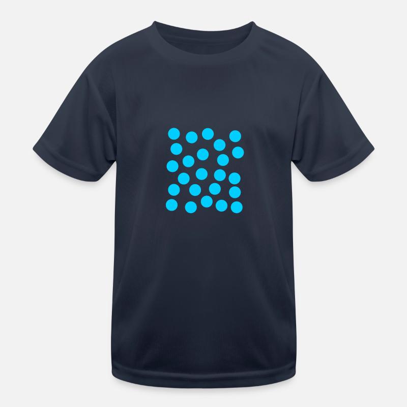 points bleus T-shirt sport Enfant