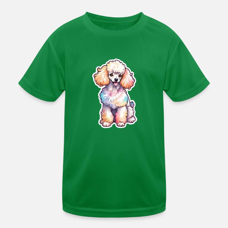 Aquarelles de caniche T-shirt sport Enfant