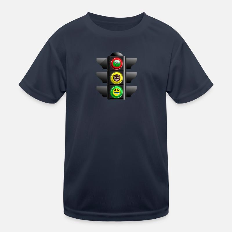Los Stopp Schade Ampel Emojs Kinder Funktions-T-Shirt