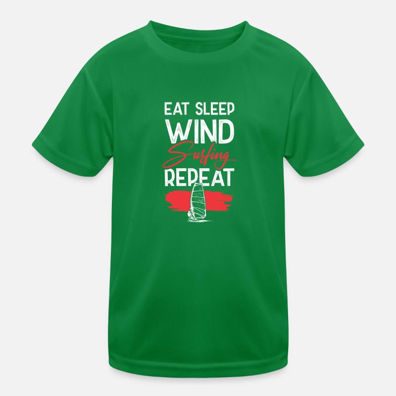 manger dormir planche à voile répéter T-shirt sport Enfant