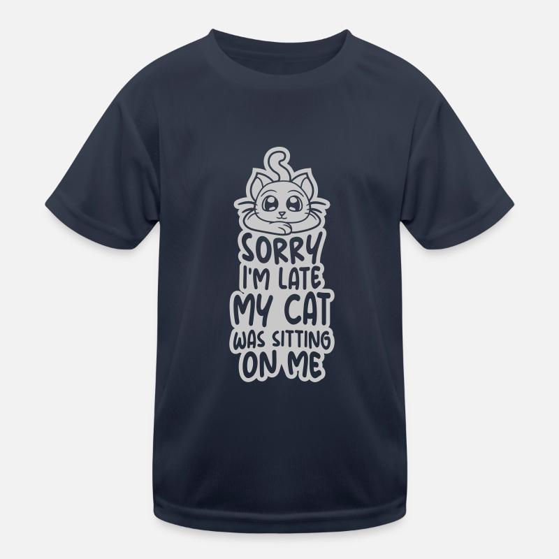 sorry cat was sitting Kids Functional T-Shirt