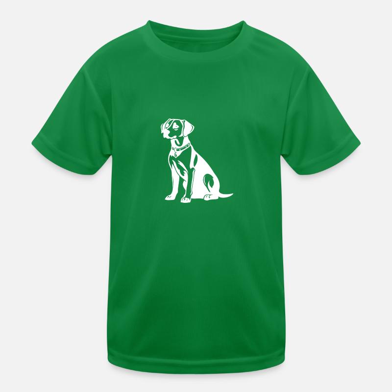 Silhouette de chien beagle T-shirt sport Enfant