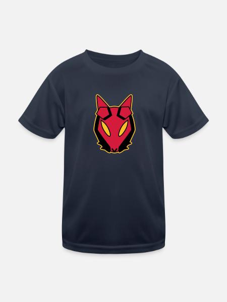 Hellkuroeil - Kinder Funktions-T-Shirt - Navy - Vorne