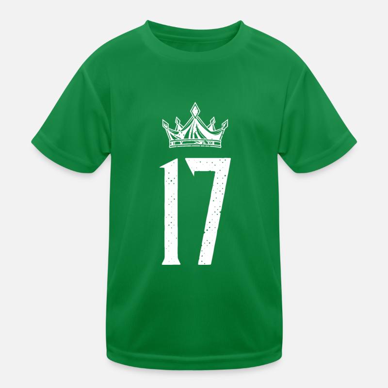 17 Number crown Kids Functional T-Shirt