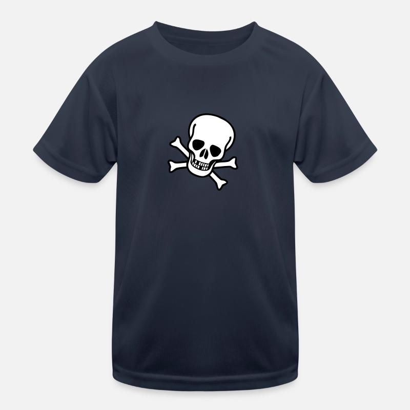 Skull - T-shirt sport Enfant - bleu marine