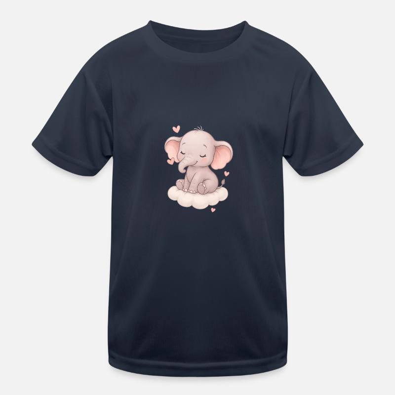 Mignon bébé éléphant T-shirt sport Enfant