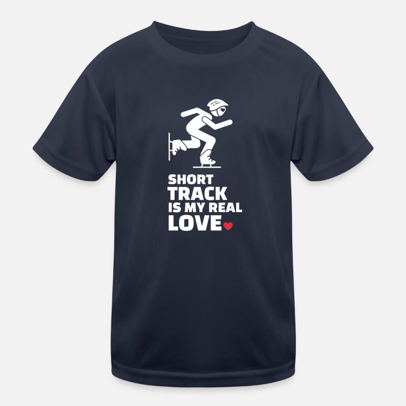 I love short track and ice skating Kids Functional T-Shirt