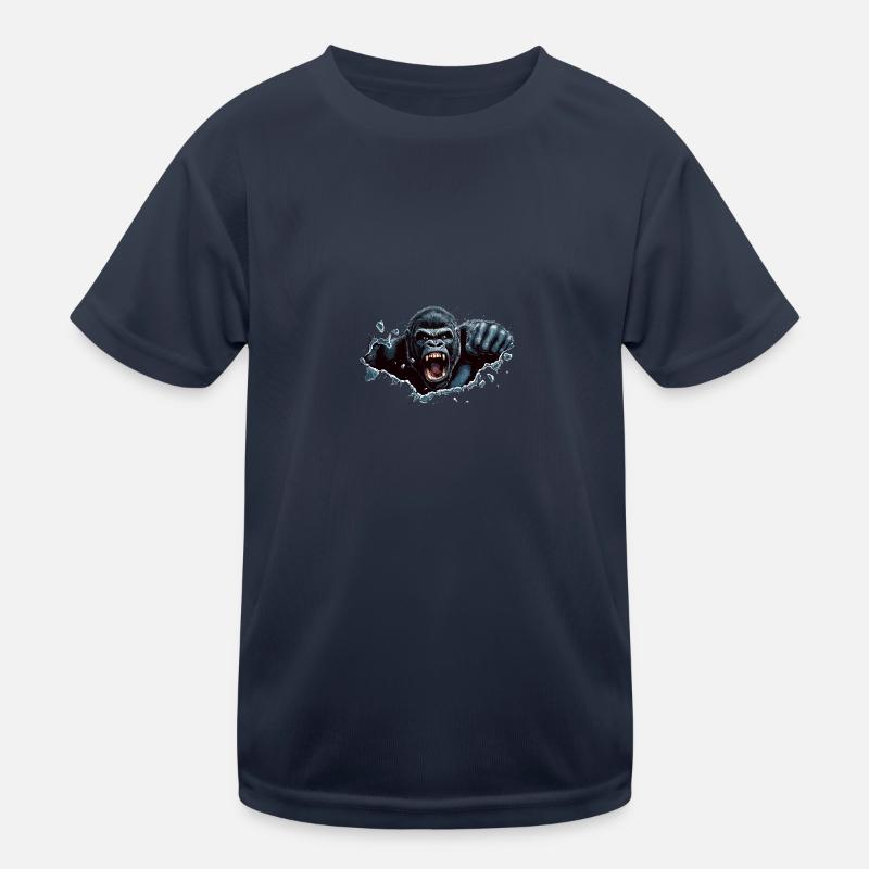 Gorilla Beast Strike Kids Functional T-Shirt