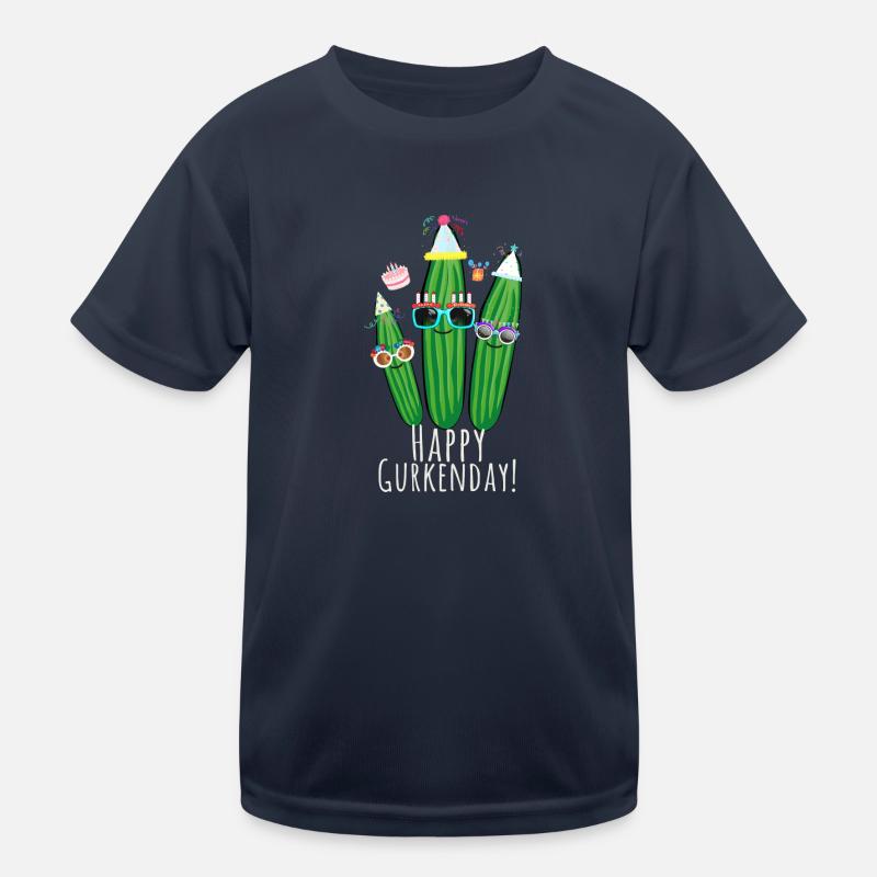 Birthday, cucumbers, cucumber, trio, celebration Kids Functional T-Shirt
