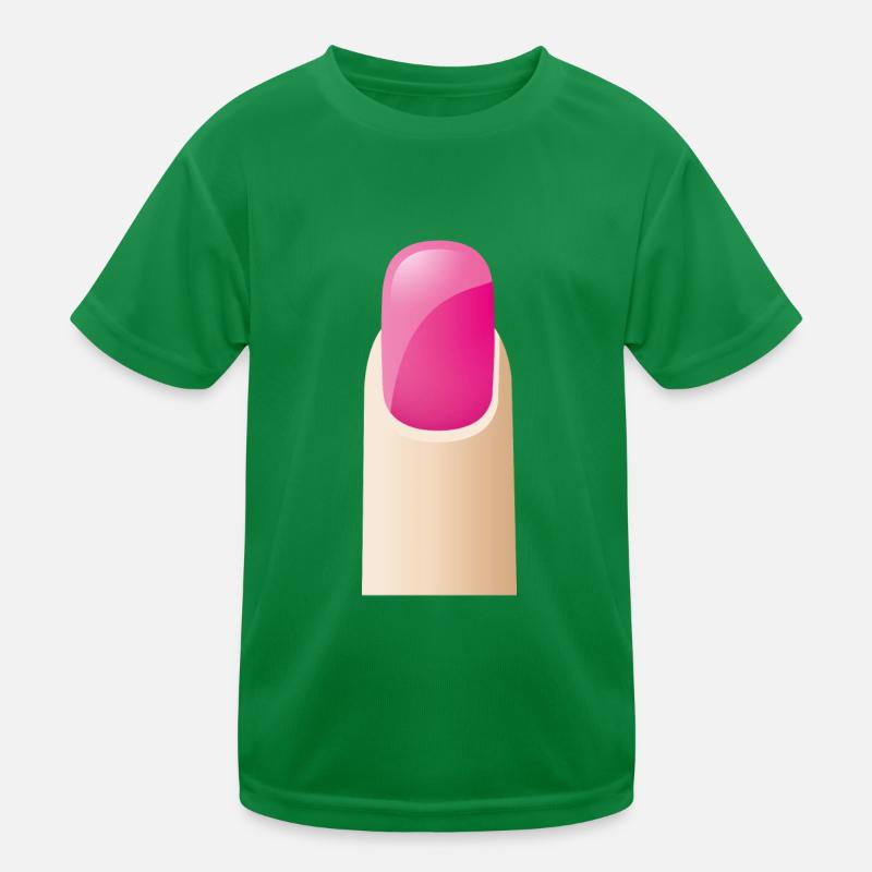 Smiley Fingernail Kids Functional T-Shirt
