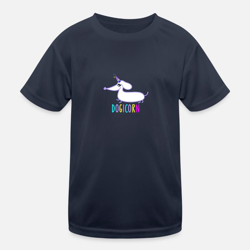 Teckel comme licorne (b) T-shirt sport Enfant