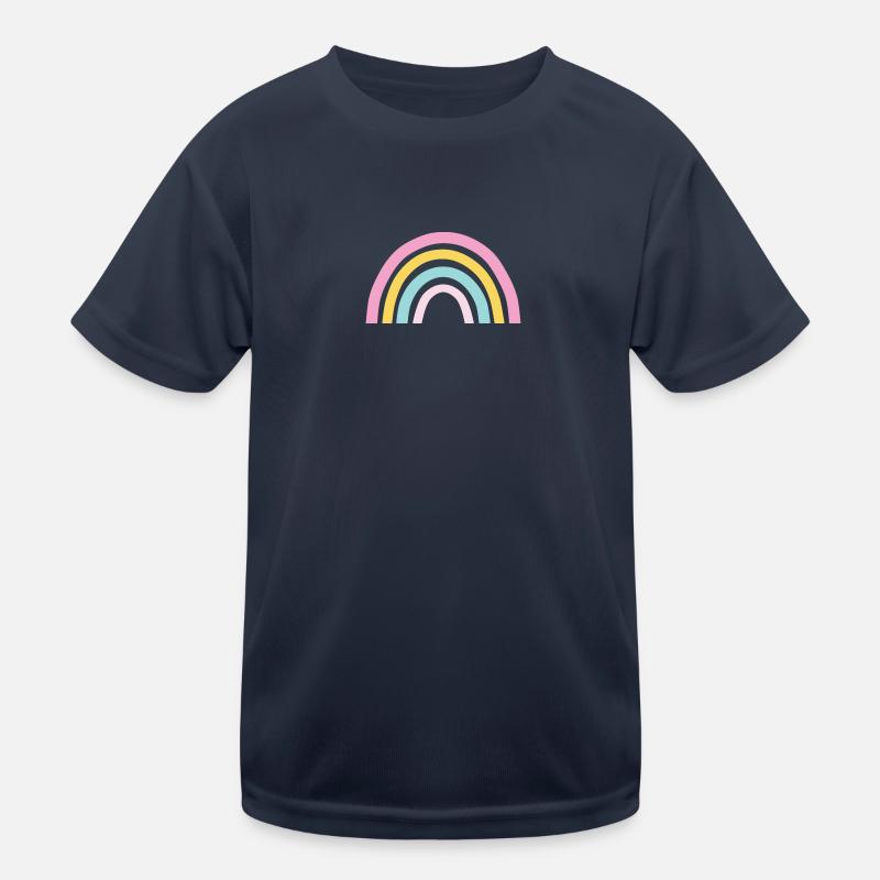 Pastel Rainbow Kids Functional T-Shirt