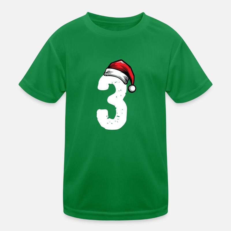 3 Numéro de Noël T-shirt sport Enfant