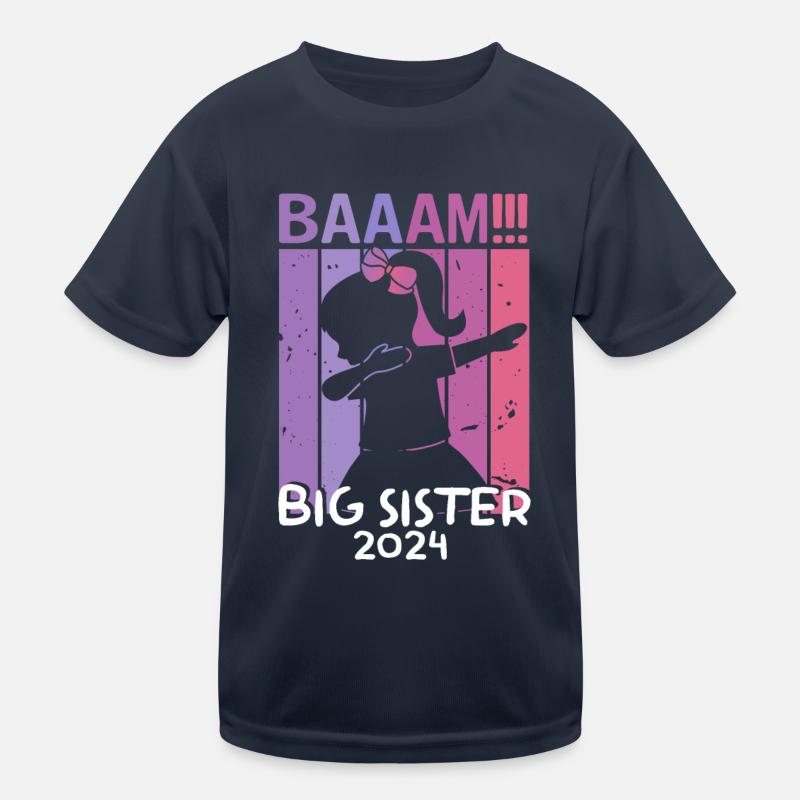 Mädchen Kinder Bääm! Große Schwester 2022 Design Kinder Funktions-T-Shirt