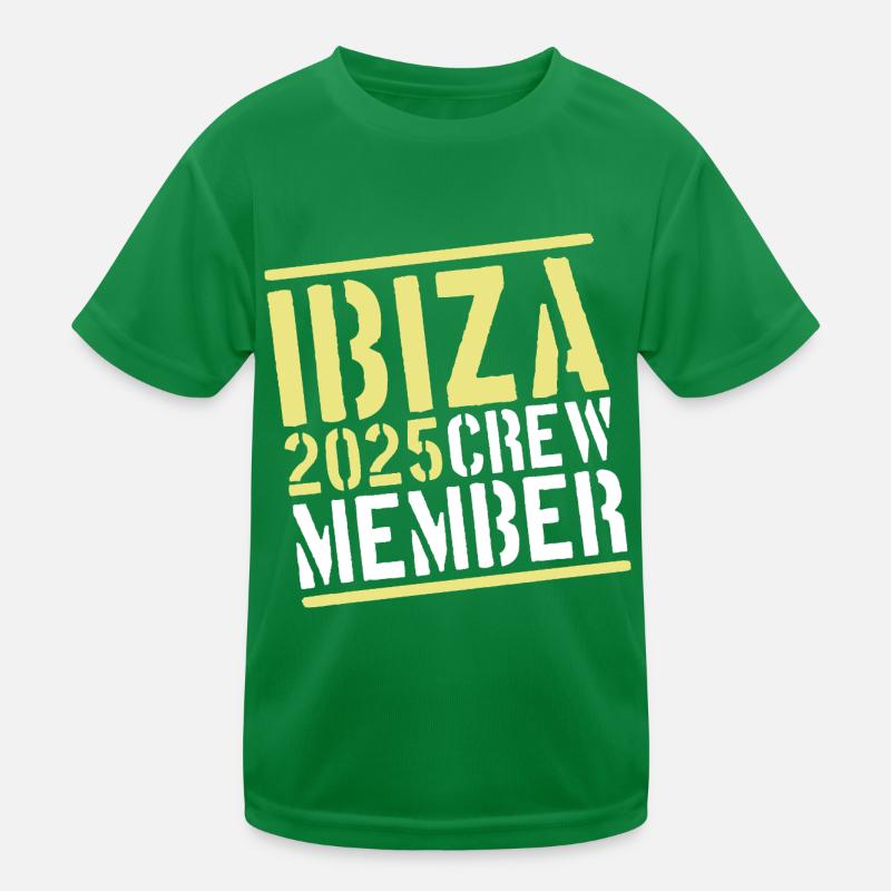 Ibiza 2025 Crew Kinder Funktions-T-Shirt