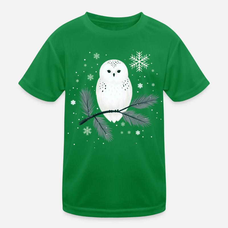 Wintereule Kinder Funktions-T-Shirt