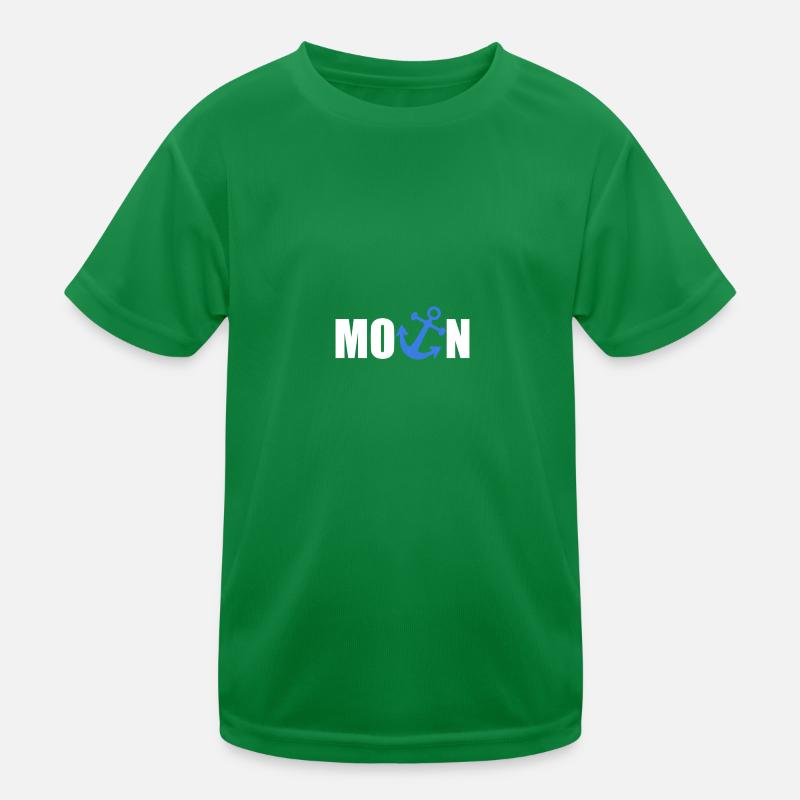 Moin mit Anker Kinder Funktions-T-Shirt