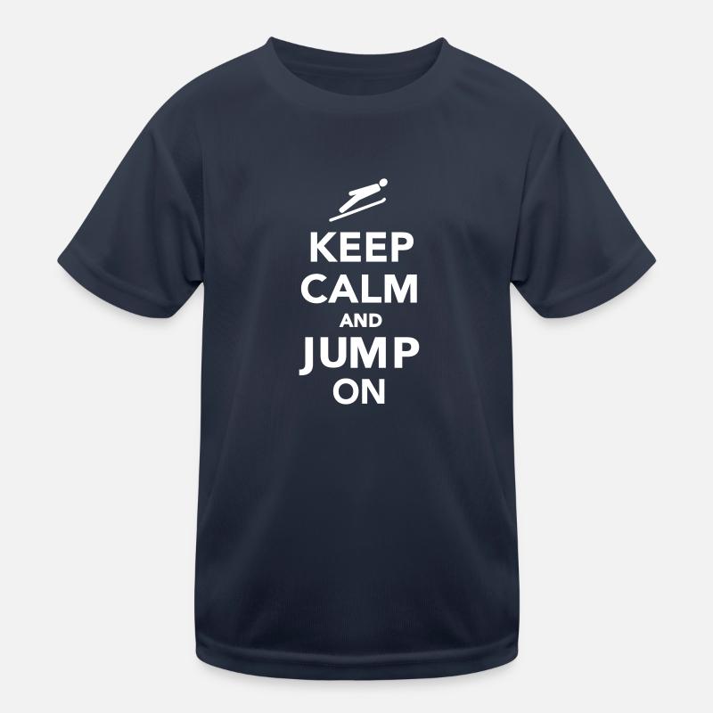 Keep calm and Jump on Kids Functional T-Shirt