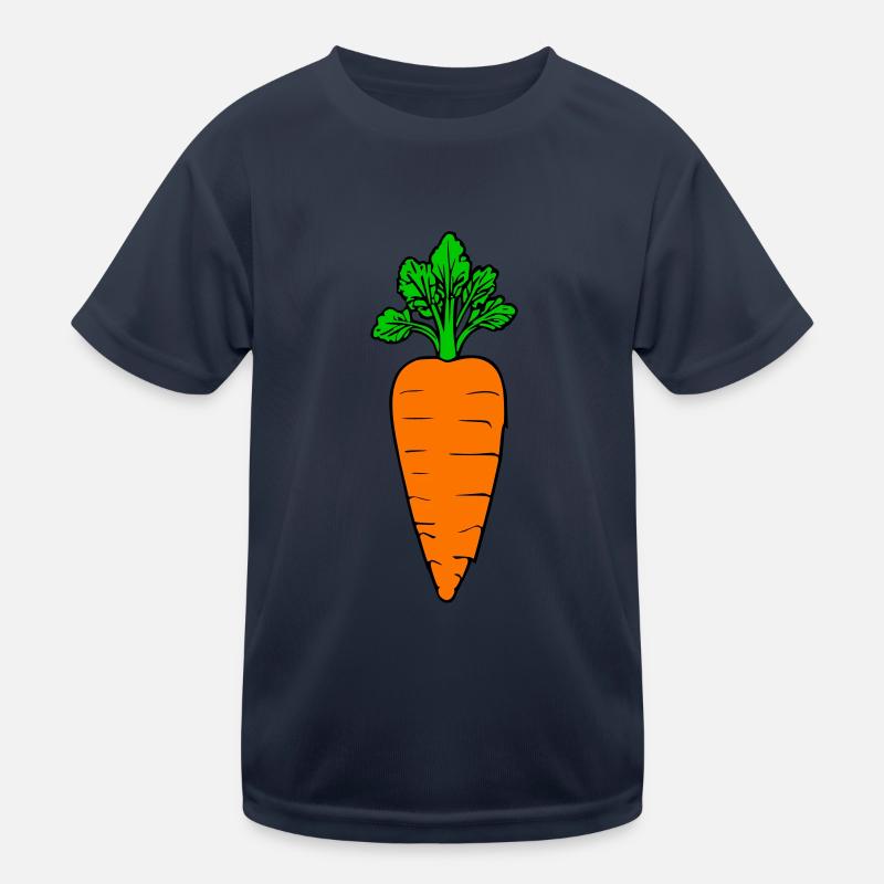 Comic-Möhre Kinder Funktions-T-Shirt