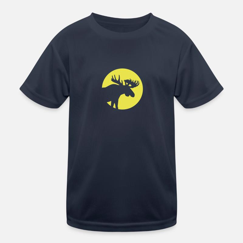 Elch Kinder Funktions-T-Shirt