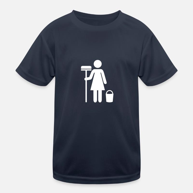 Cleaning lady Kids Functional T-Shirt