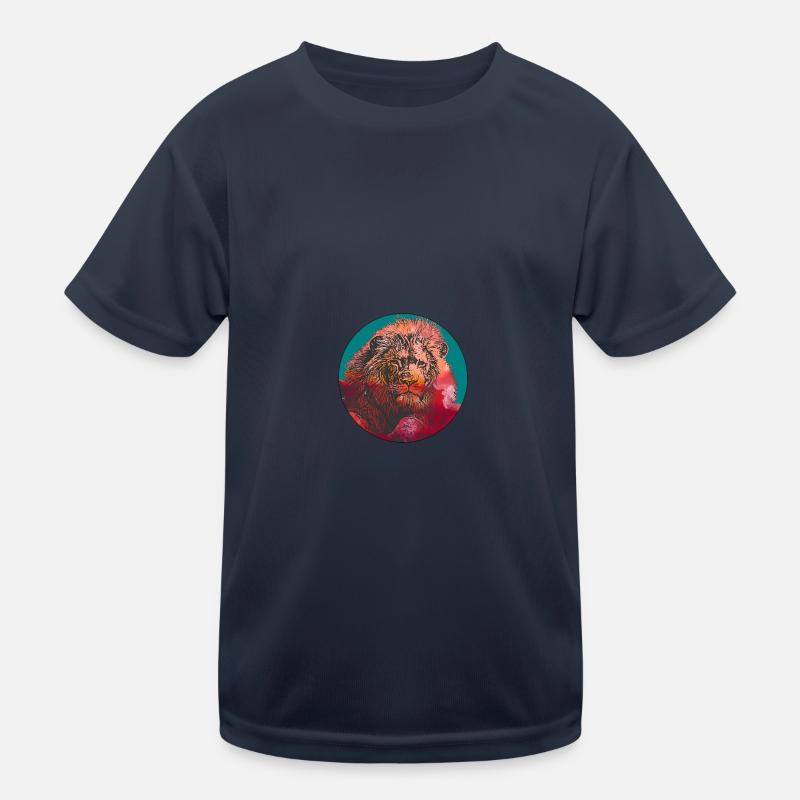 Prächtiger Löwe Kinder Funktions-T-Shirt