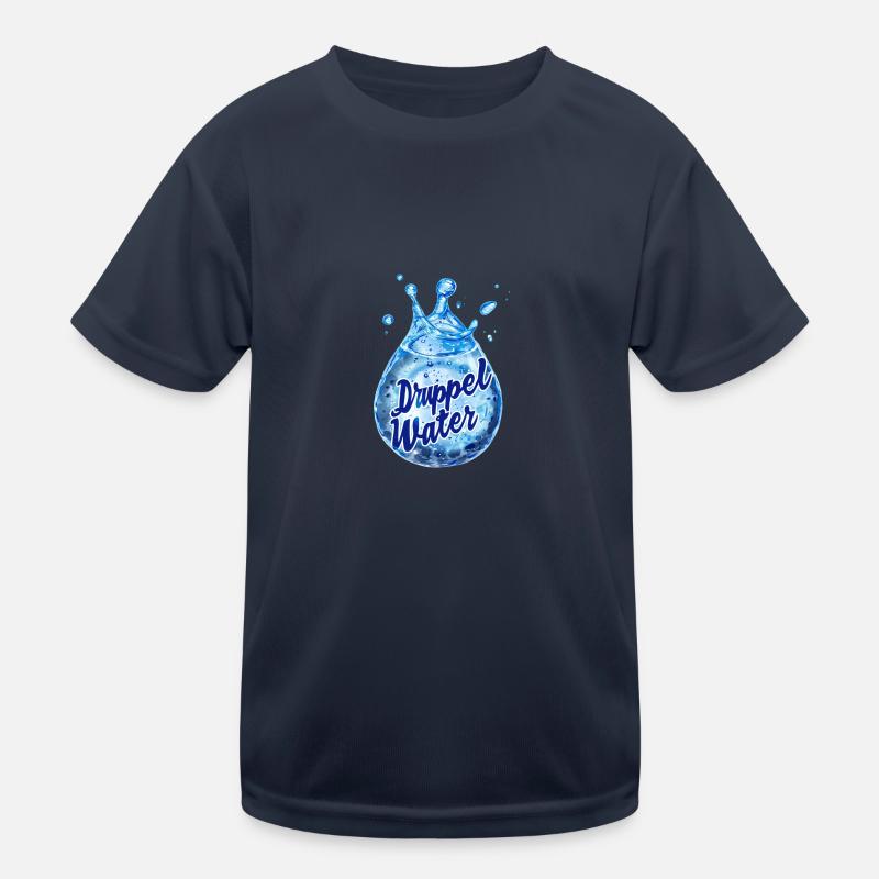 Water Droplets Kids Functional T-Shirt