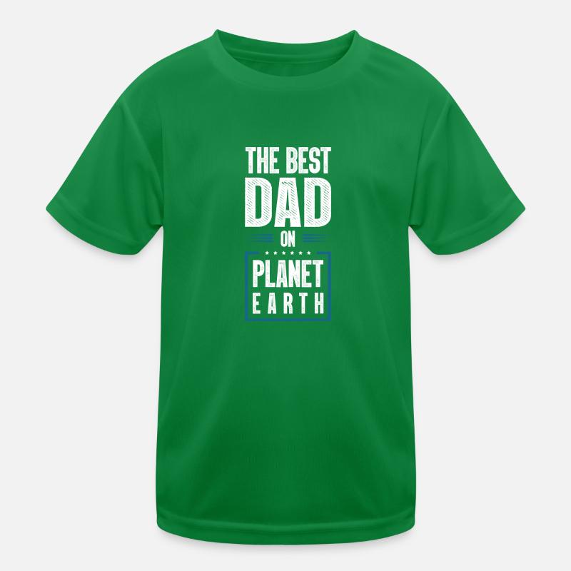 Bester Papa Spruch Dad Vater Kinder Funktions-T-Shirt