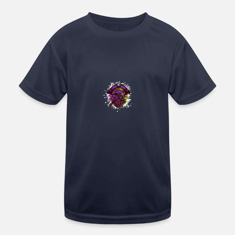 Pirate Skull Captain Kids Functional T-Shirt