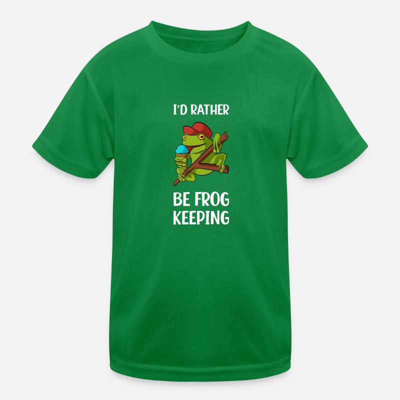 Frosch Kröte Urwald Dschungel Geschenk Kinder Funktions-T-Shirt