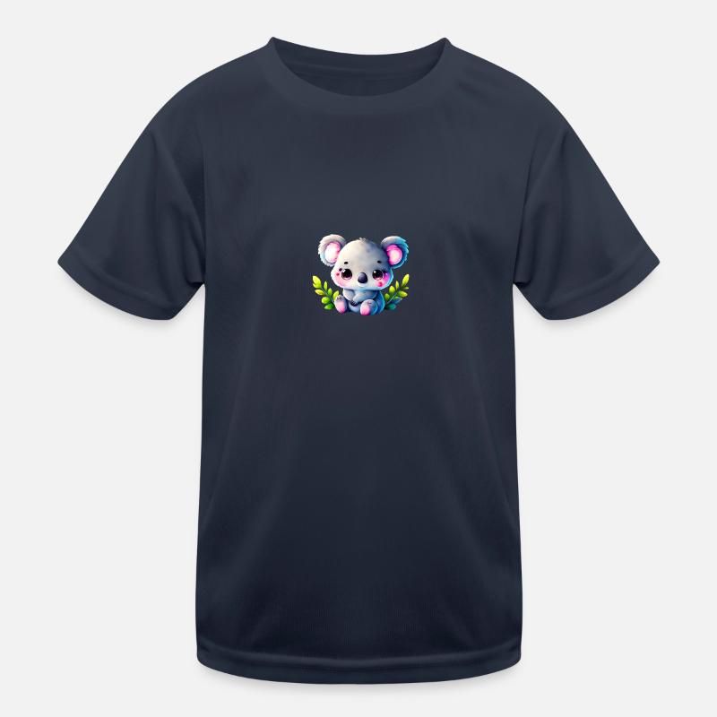 Panda - Kids Functional T-Shirt - navy