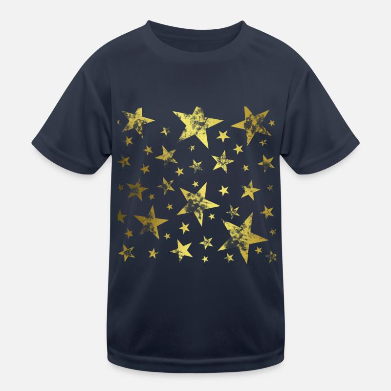 Stars gold Kids Functional T-Shirt