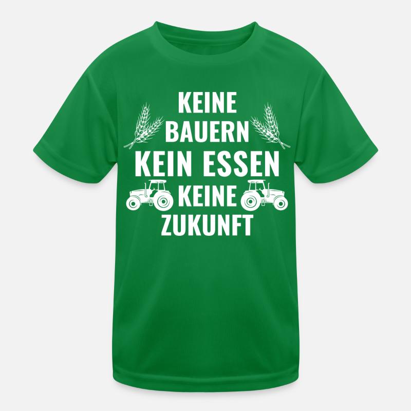 Bauerndemo Bauer Landwirt Bauern Protest Sprüche Kinder Funktions-T-Shirt