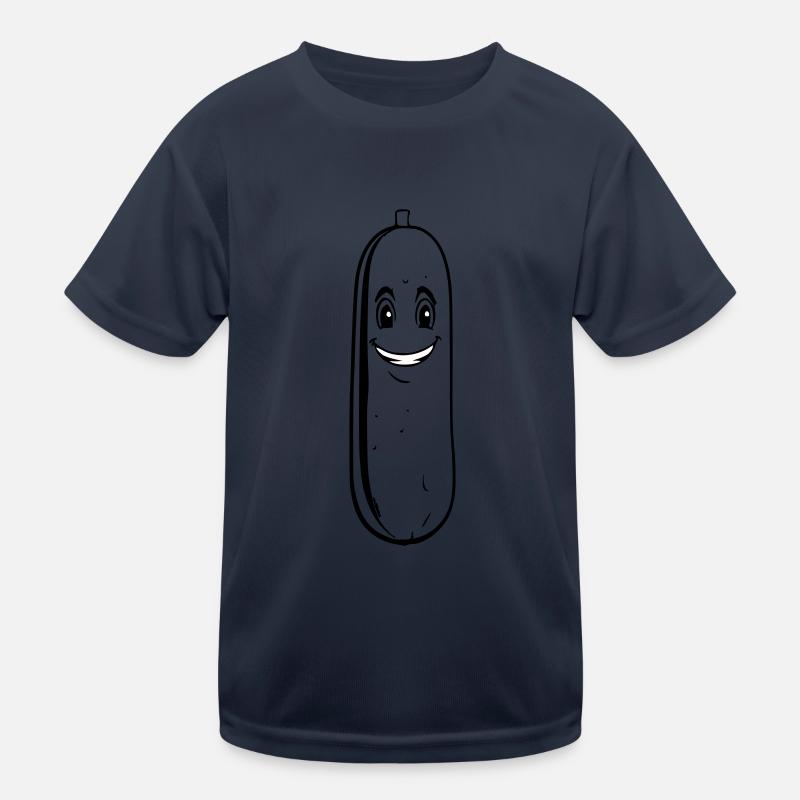 Cucumber Outline Kids Functional T-Shirt