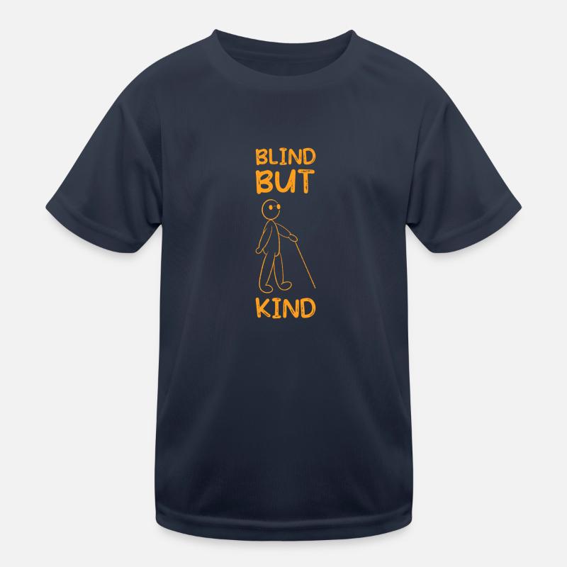 Blinder Blind Sehbehindert Witzig Geschenk Kinder Funktions-T-Shirt